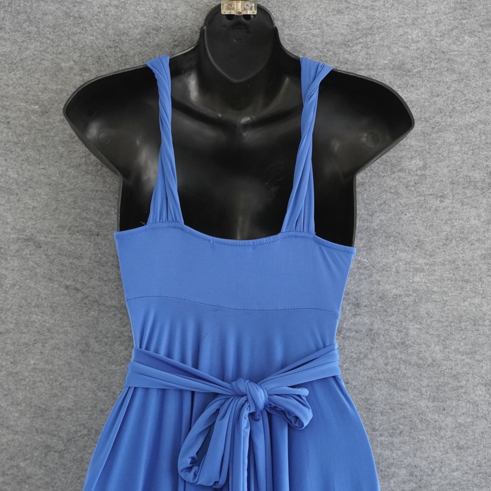 Georgiou Studio Vintage Y2K Infinity Dress Multiway Convertible Blue High Low SM