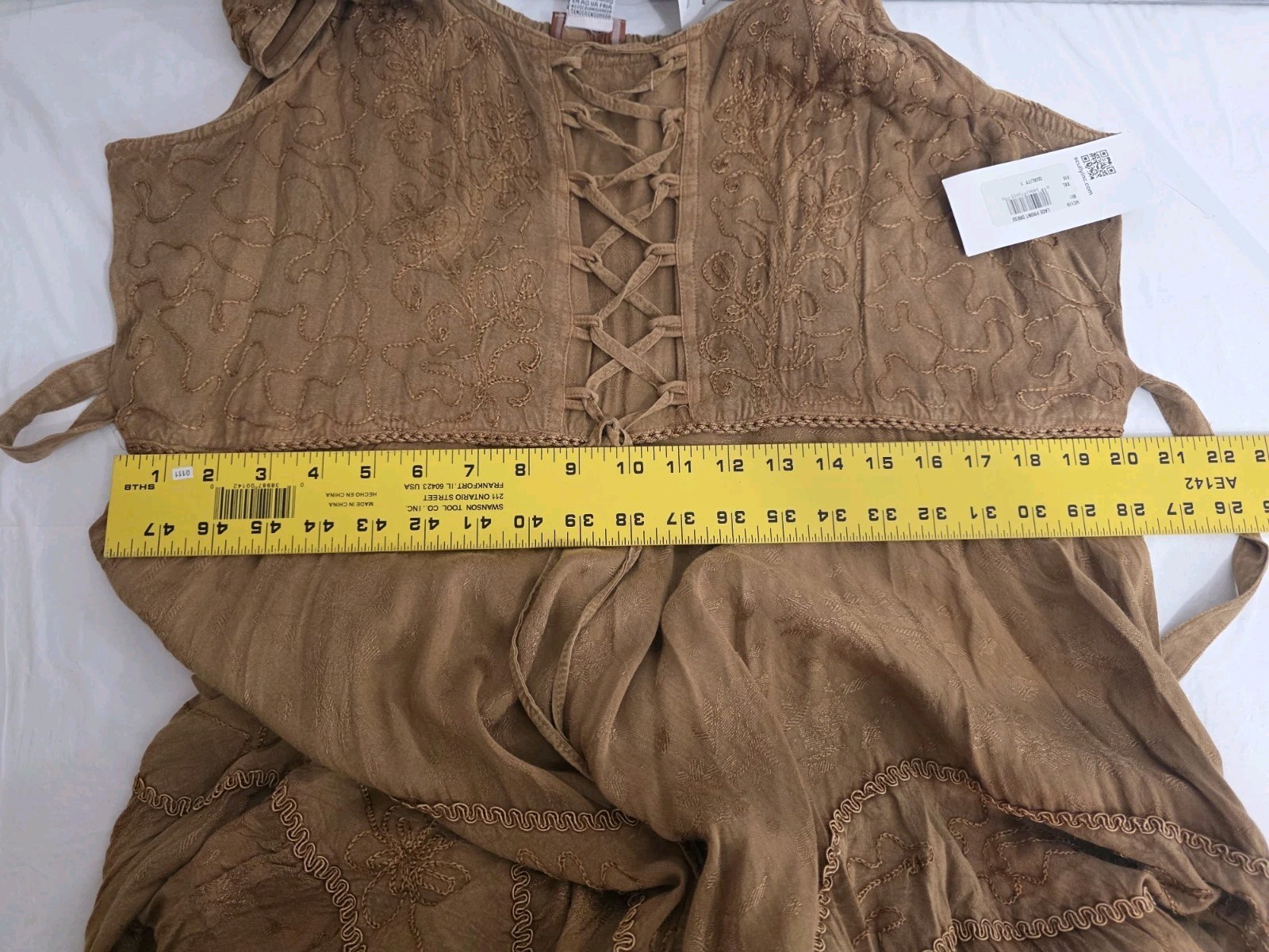 NWT XXL Scully Women’s Lace Front Sleeveless Full Length Dress Retail $105.99