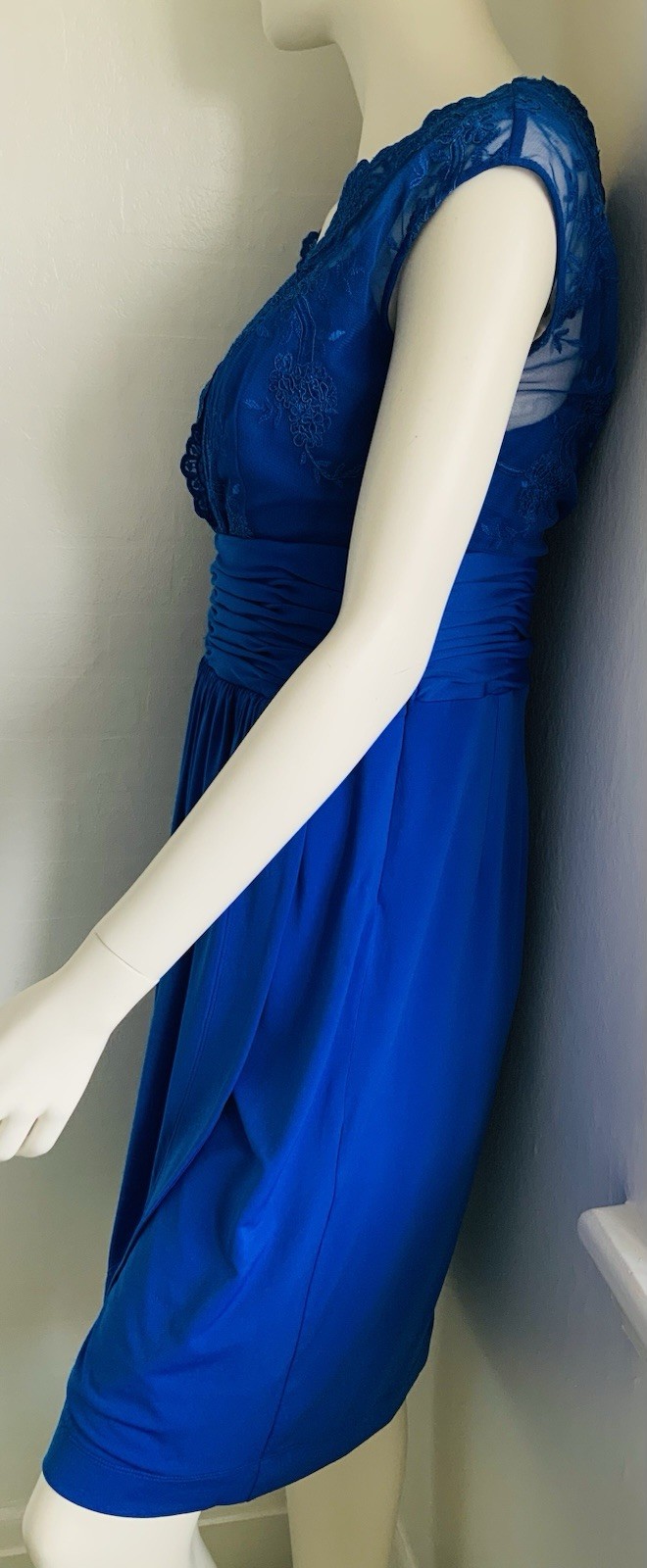 ALEXON Brand New With Tags China Blue Occasion Dress Size 14 Fast And Free P&P