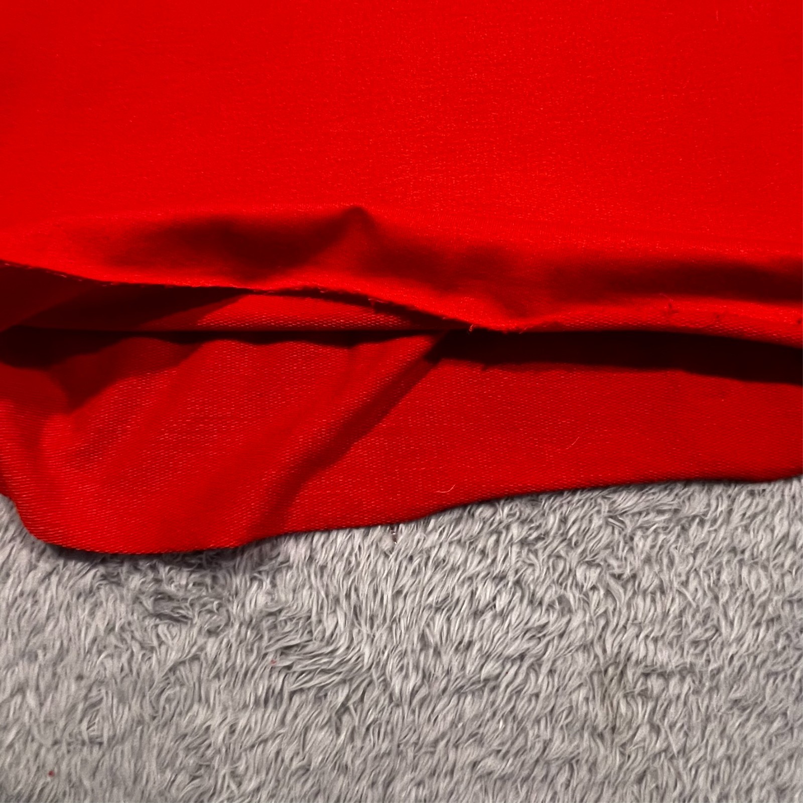 ee: some Shirt DressBurnt Orange Red Ruffle Cold Shoulder Long Sleeve Women’s L
