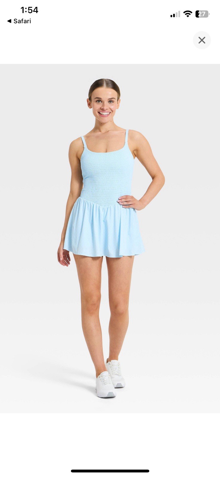 Blue Polka Dot Joy Lab Athletic Dress Women’s Size M