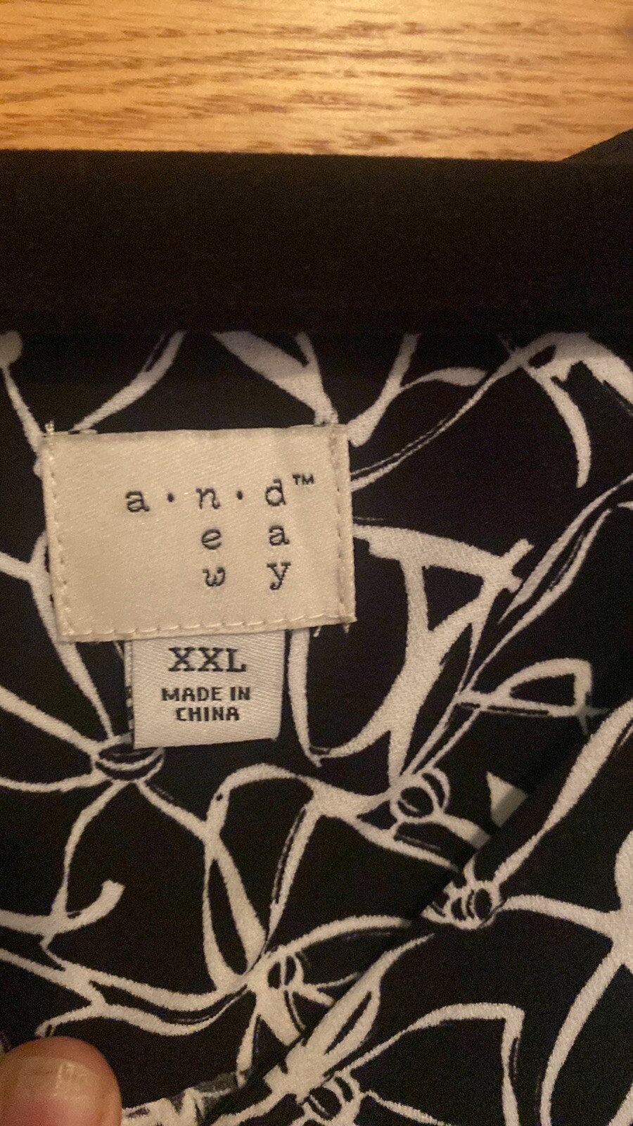 A.N.D. Ea Wy EUC woman’s black white dress XXL 2x