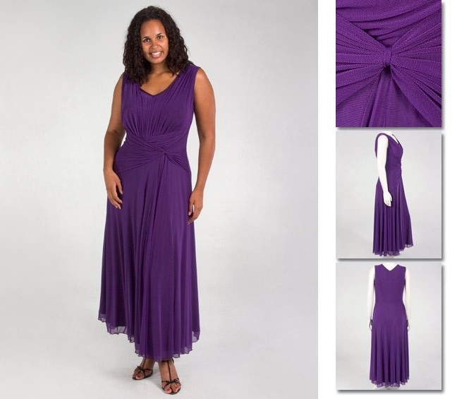 NEW Zaftique GOSSAMER DRESS Purple 0Z 1Z 2Z 3Z 4Z / 14 16 20 24 L XL 1X 2X 3X 4X