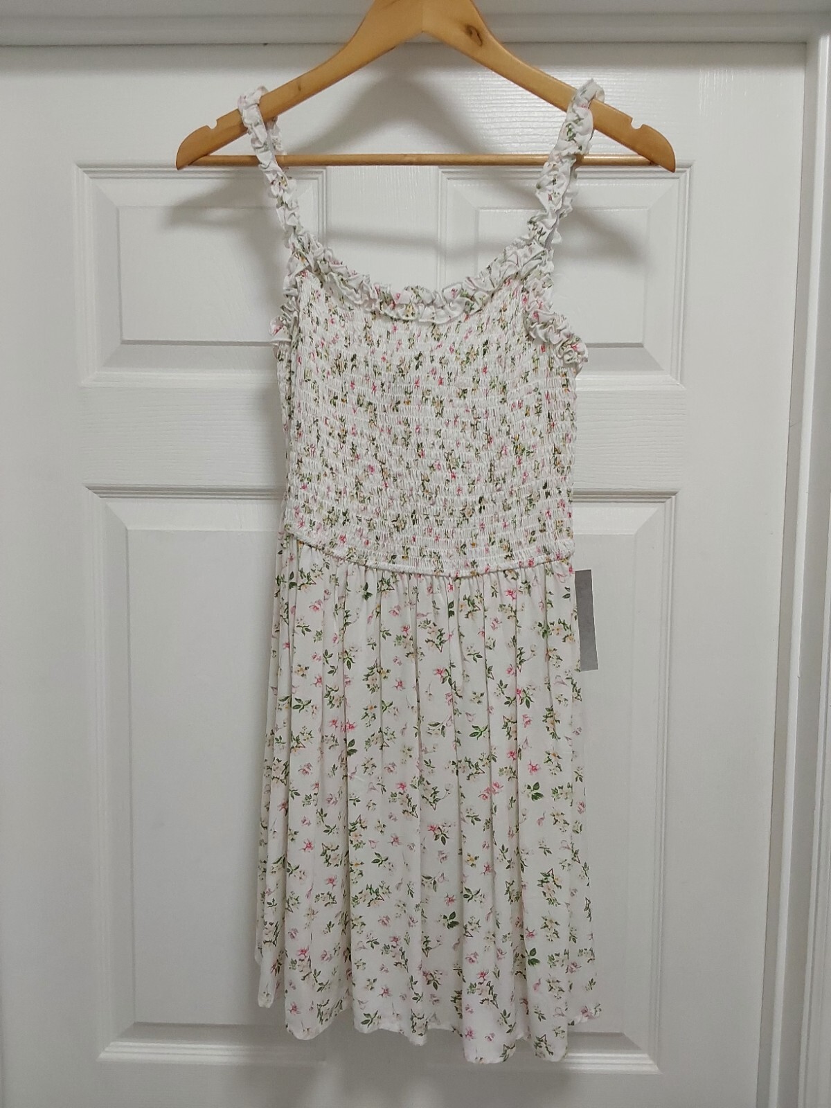 J for Justify Womens Size XL Floral Dress Elastic Spring Summer Comfort Vacation