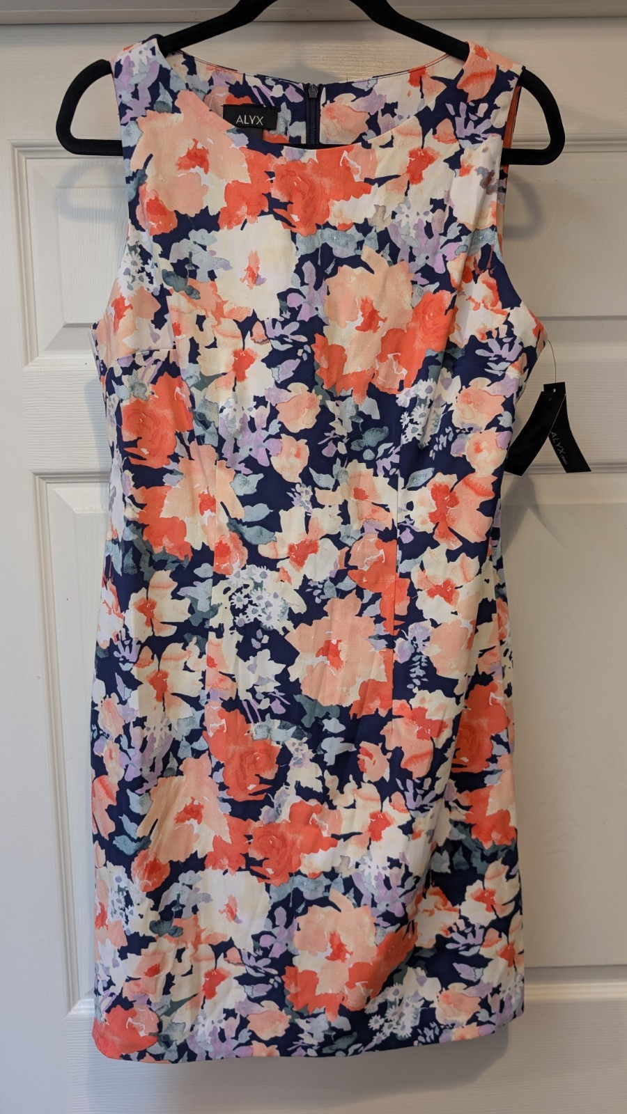 NEW! Alyx Womens Floral Print Sleeveless Knee Length Shift Dress NWT $50 Size 12