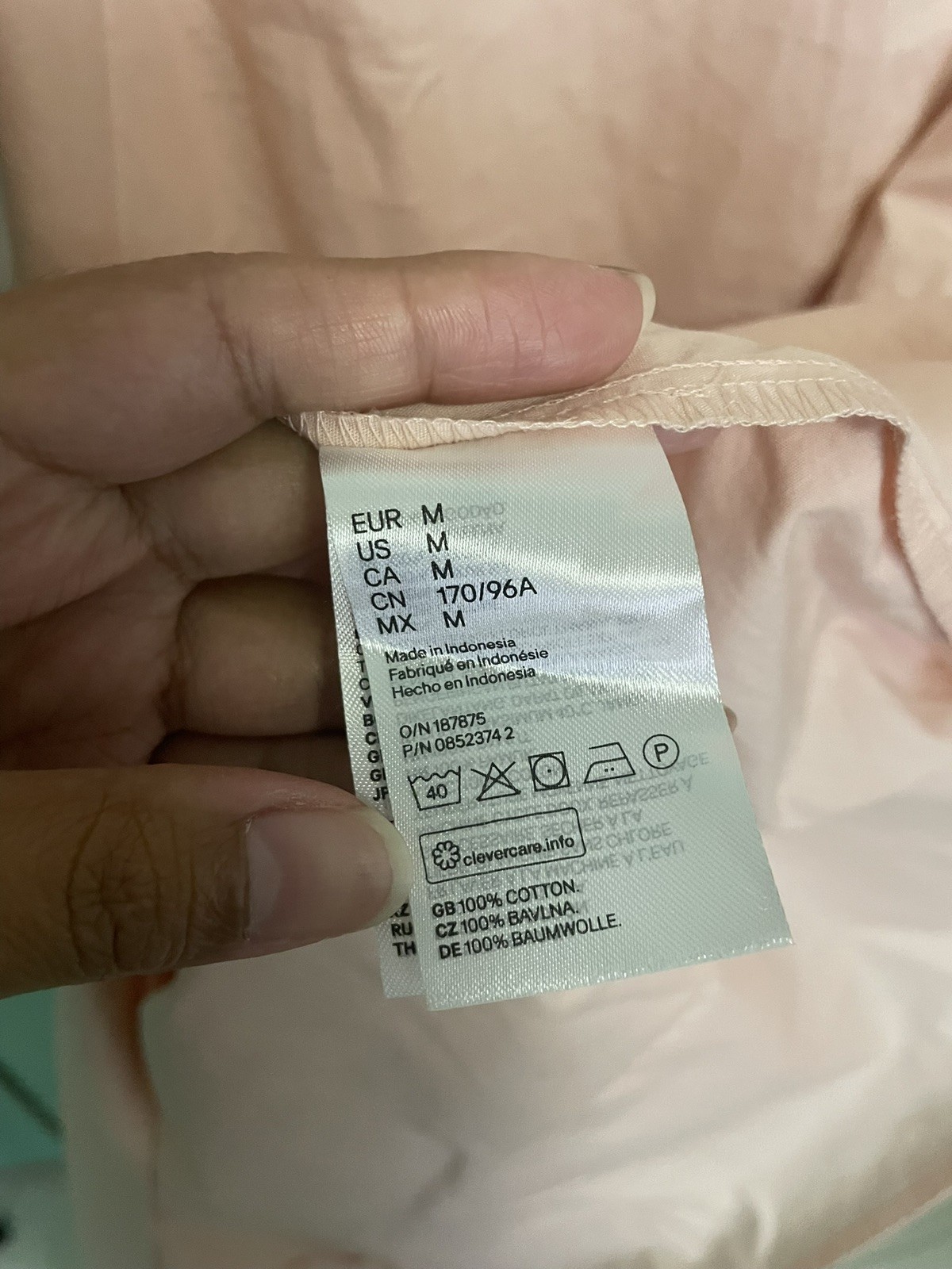 H&M Dusty LIGHT PINK DRESS oversized with Puff sleeves