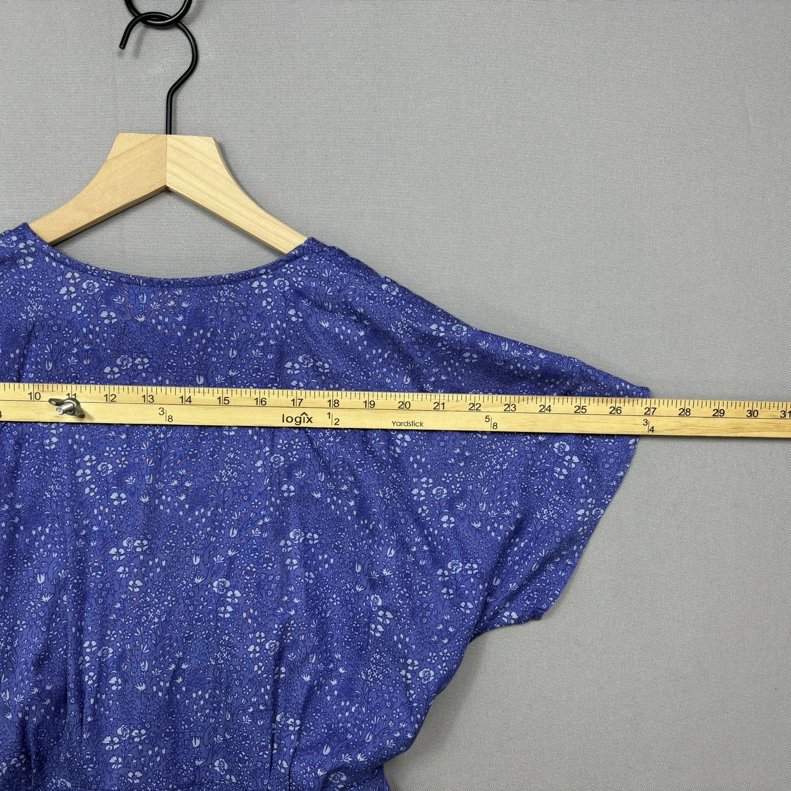 Marine Layer Camila Mini Dress S Blue SF Toil Print Button Front Tie Waist 2022