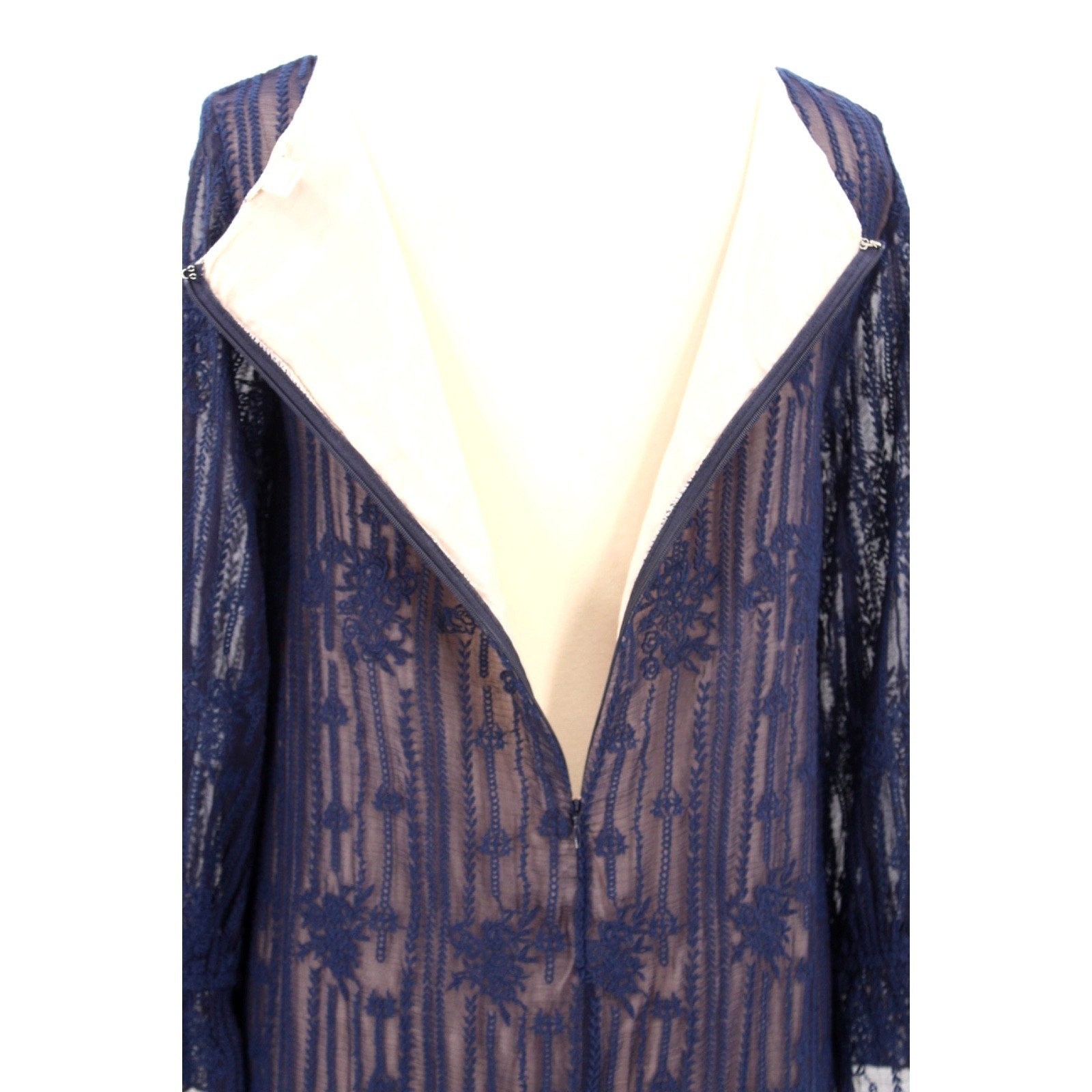 Sundance Catalog Emma Graceful Dress women’s Medium Blue whitchy whimisgoth