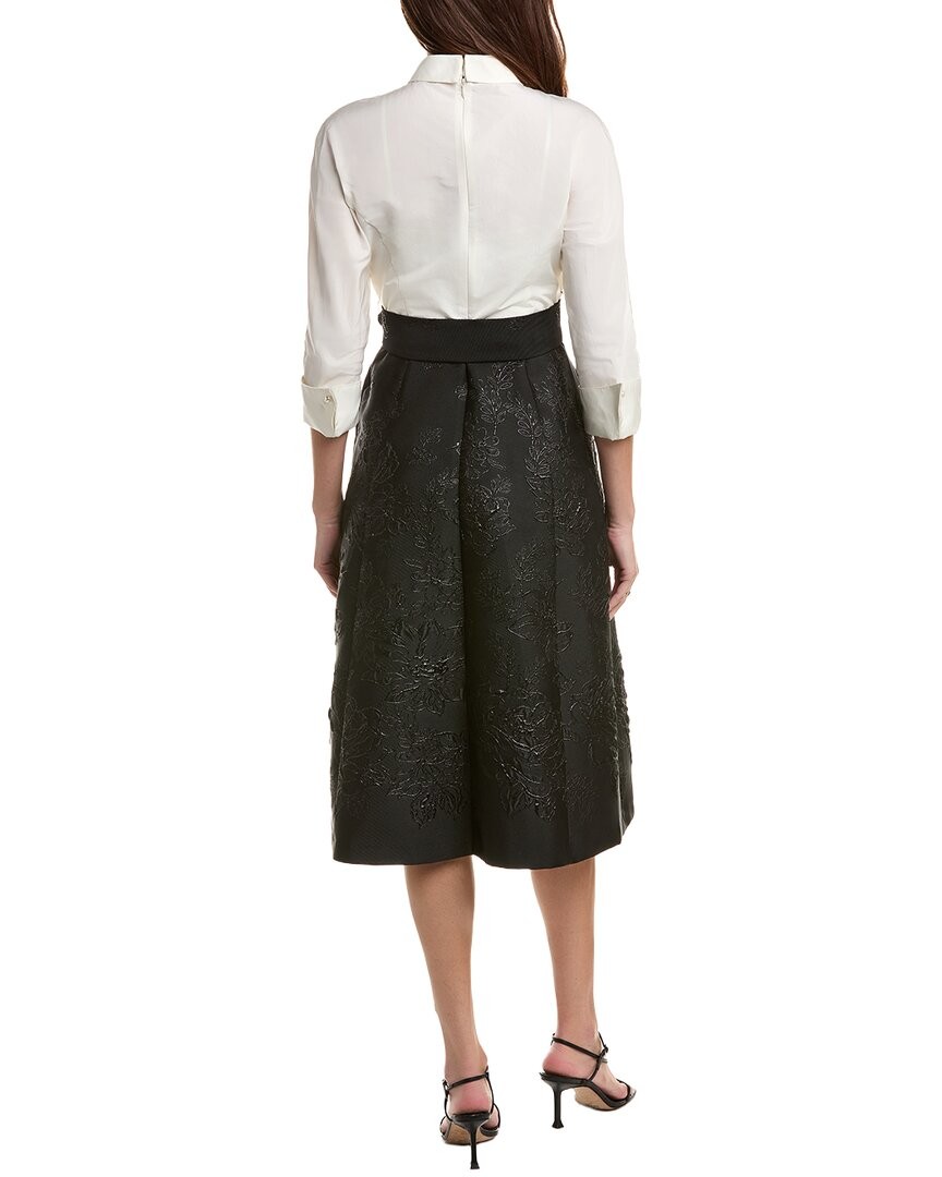 Teri Jon By Rickie Freeman Elbow Sleeve Midi Dress Women’s