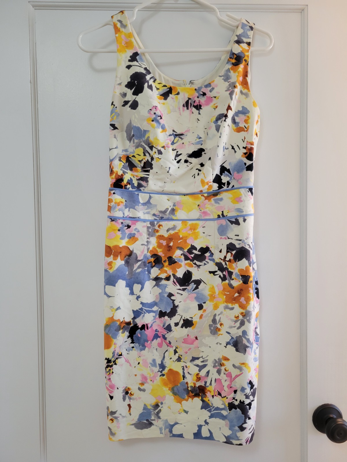 The Limited size 0 Petite floral shealth midi cocktail dress