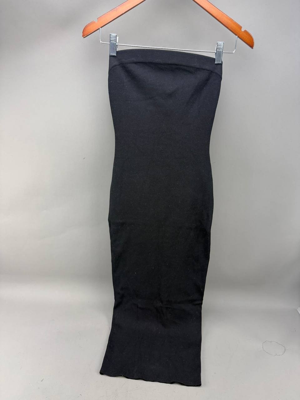 Hera Collection Womens Black Strapless Bodycon Maxi Dress Size S