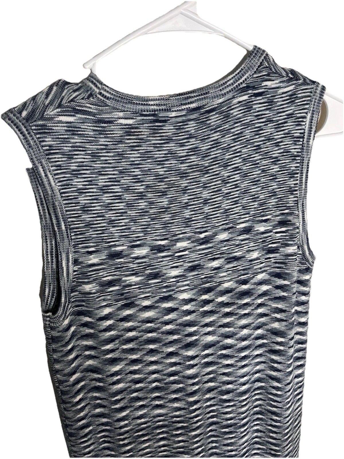 Shift Boutique Sleeveless Dress Blue White Maxi Bodycon Womens Size S NWT