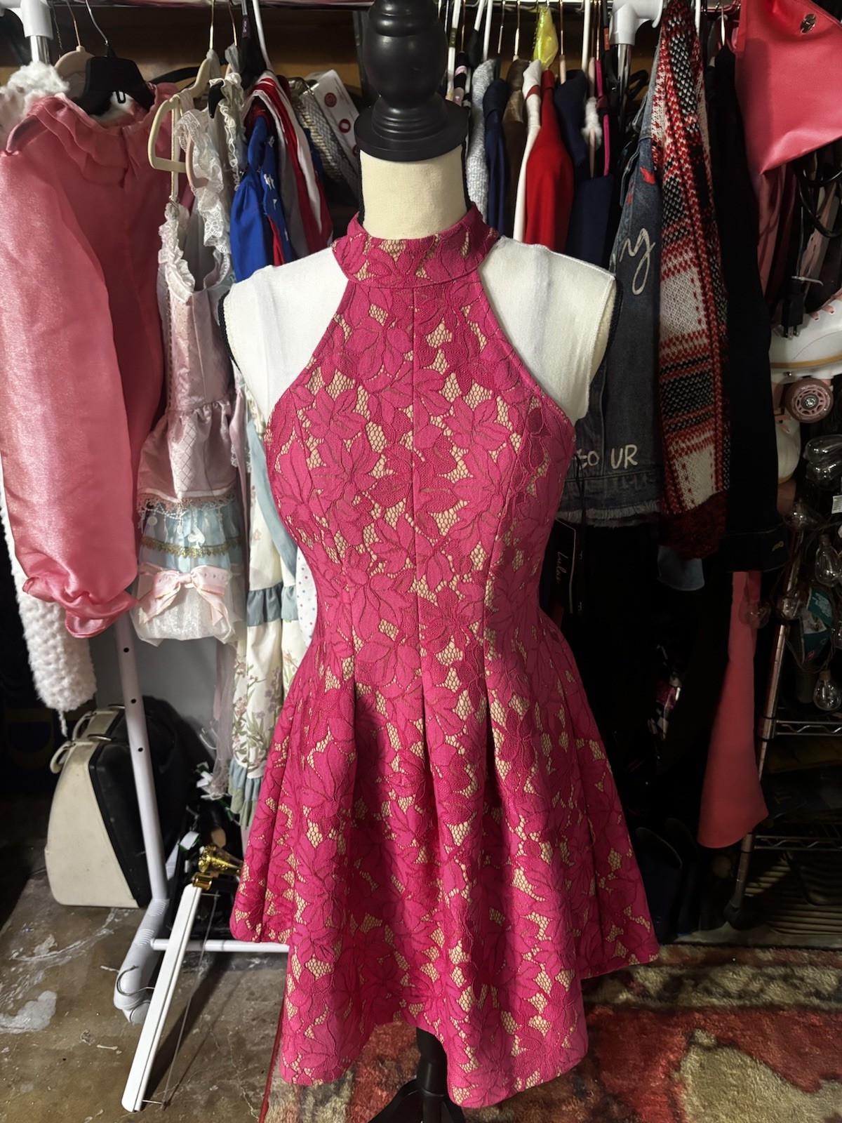 Lulus Pink Floral Dress Size Small New with Tags Never Worn