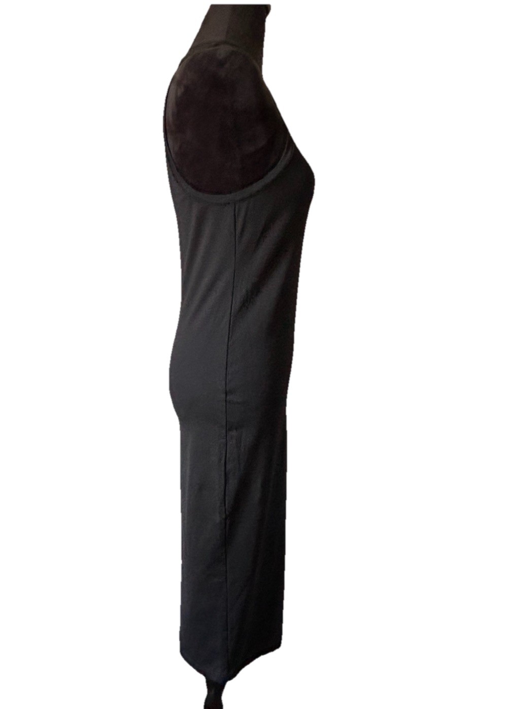 Leith Women Black Long Bodycon Sleeveless Tank Stretch Maxi Dress Small Athletic