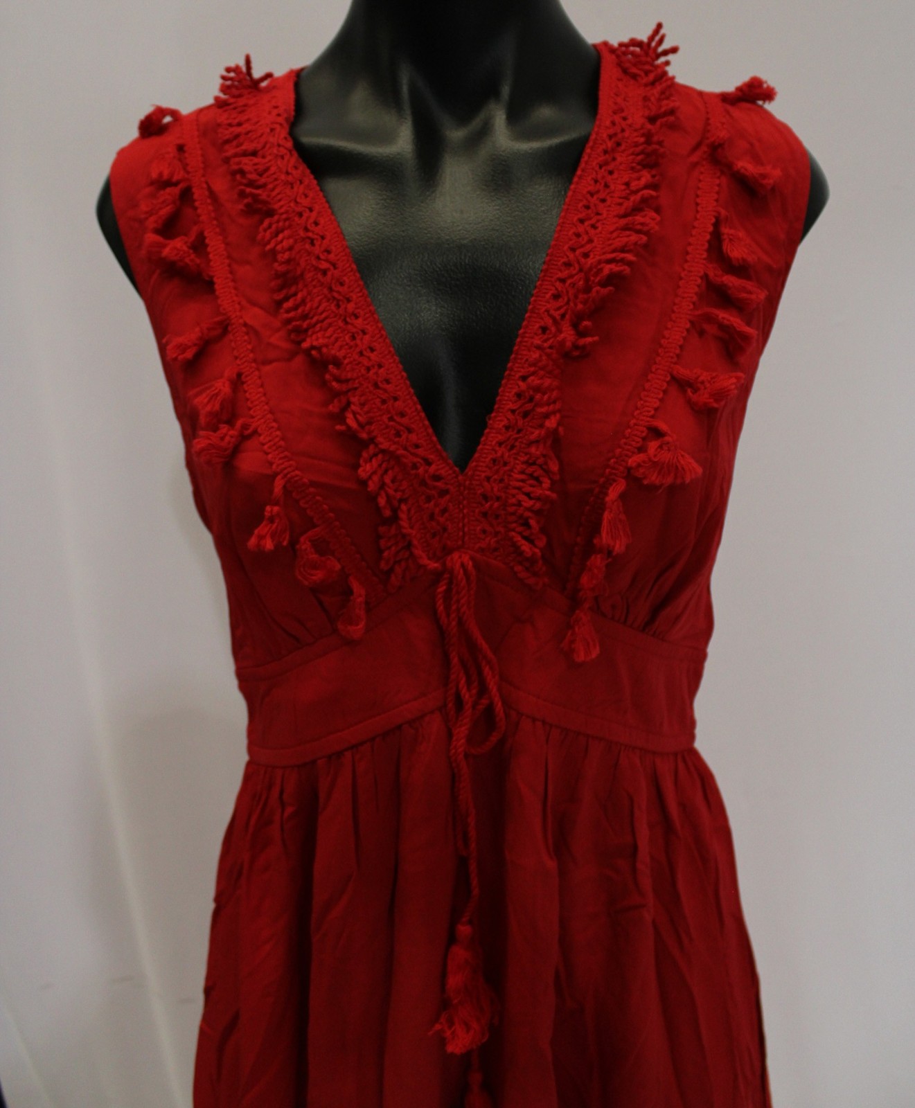 Cupshe Women’s Breathable Slimming Ruby Daze Midi Dress BL1 Red Small NWT