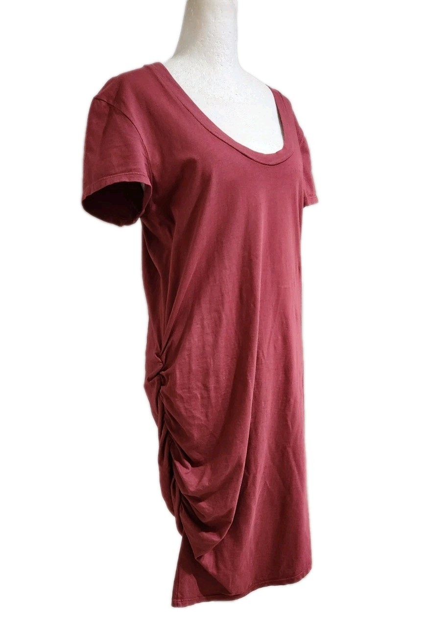 Prairie Underground Blaze Side Ruched Dress Size Large Organic Cotton