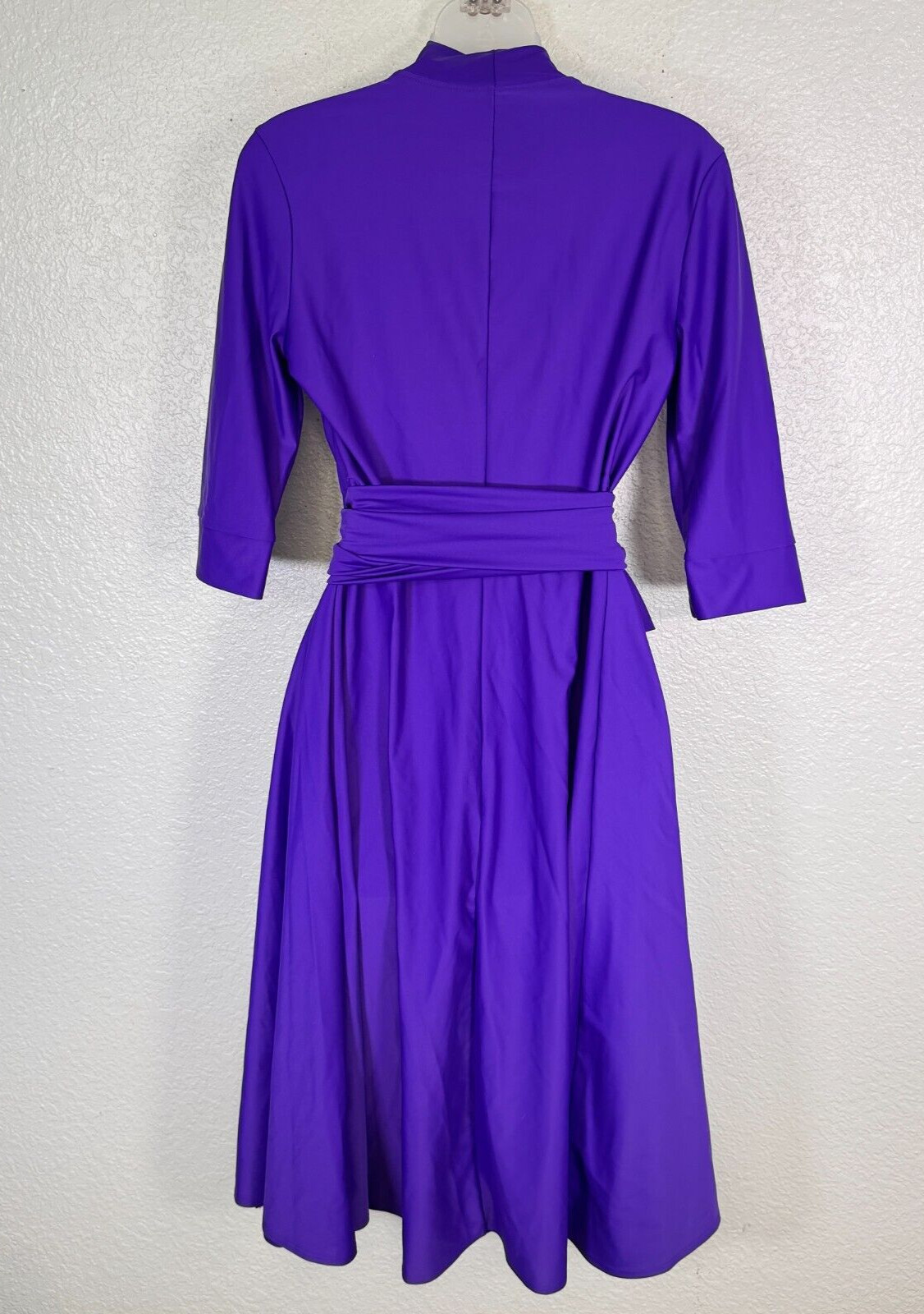 Elhoffer Wrap Dress Womens Medium Essentials Magical Midi Cosplay Costume Purple