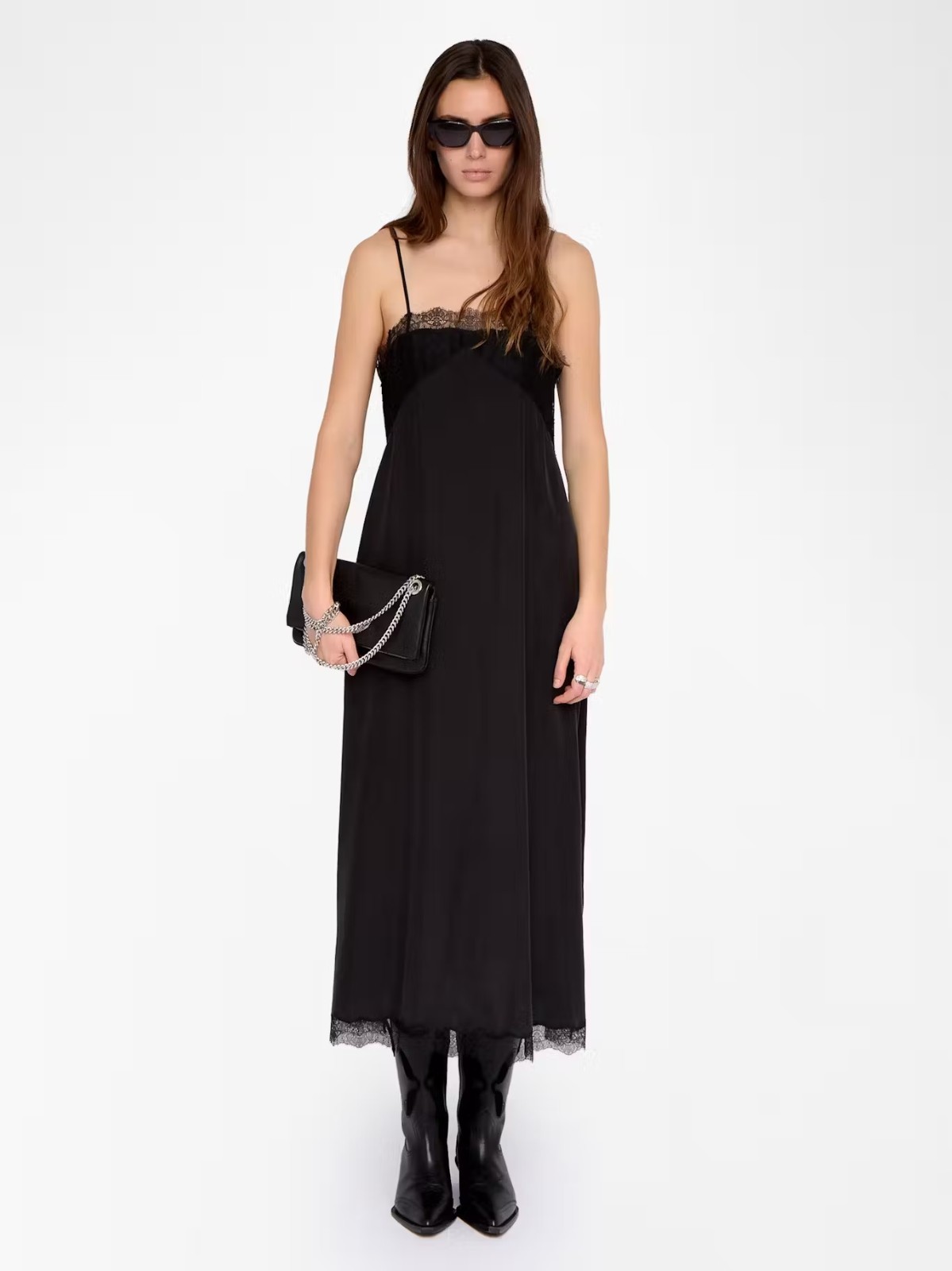 Women Zadig&Voltaire Silk Sweet Tube Top Suspenders Backless Slip Dress XS-L