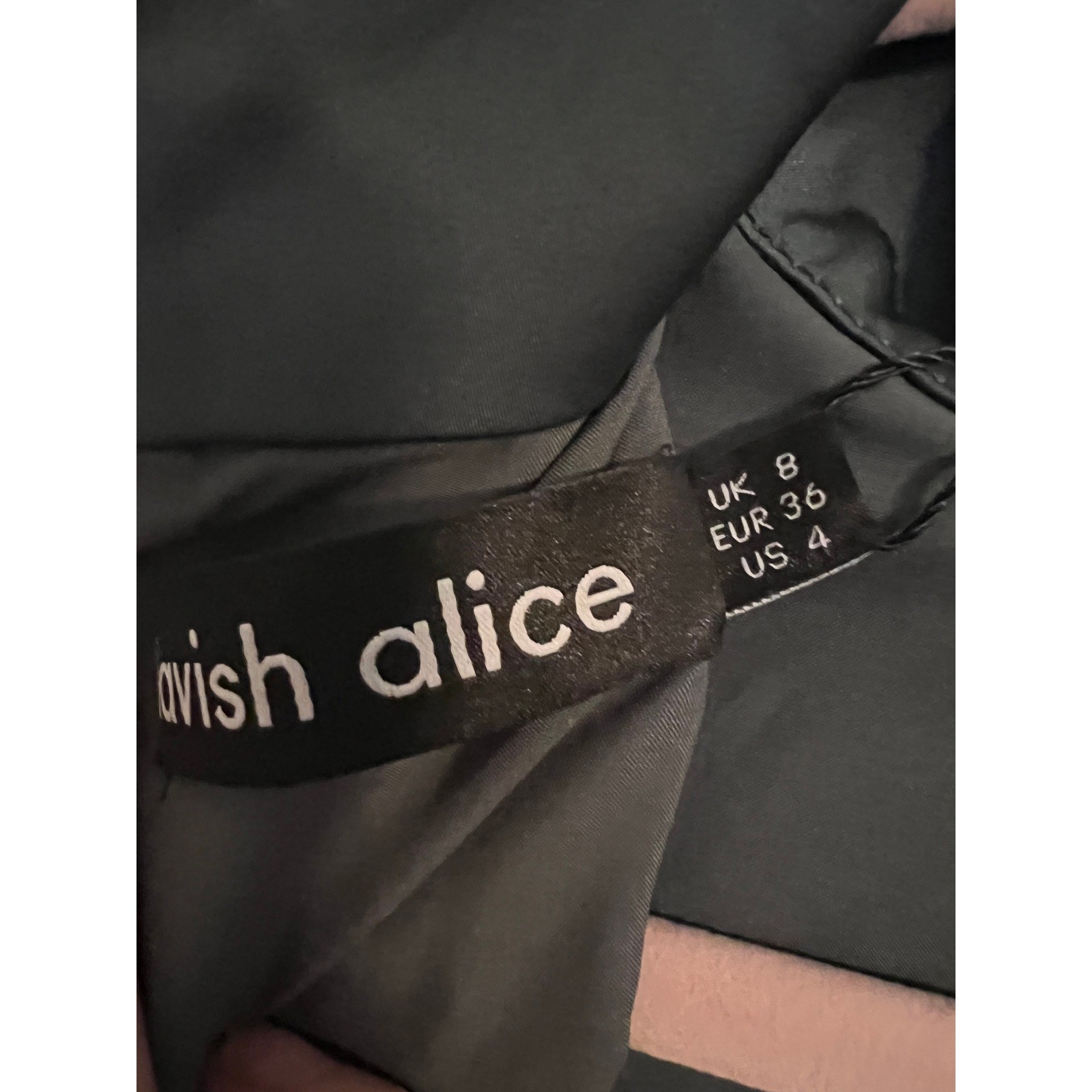 Lavish Alice High Neck One Shoulder Mini Dress Women 8 Deep Pine Green Satin