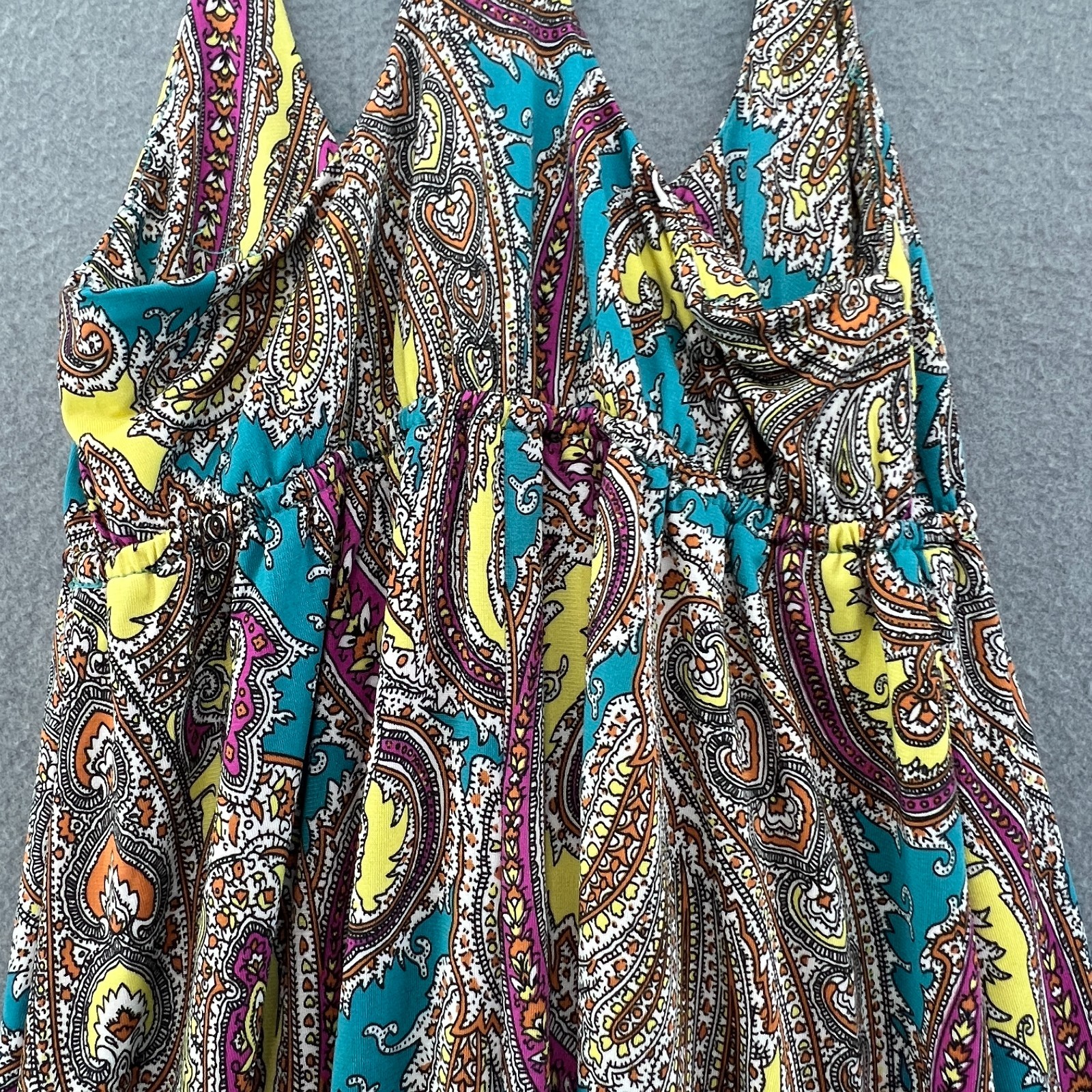 Seductions Paisley Maxi Dress Boho Festival Beach Holiday Stretch UK 8