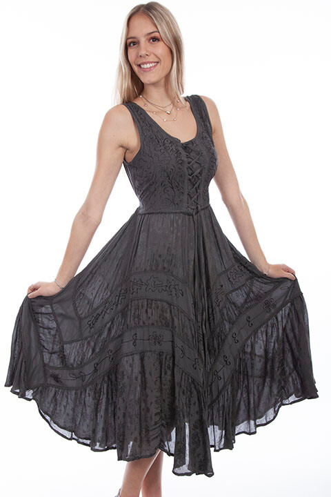SCULLY SLEEVELESS SUMMER DRESS BLACK WHITE GREY BURGUNDY BEIGE XS S M L XL 2XL