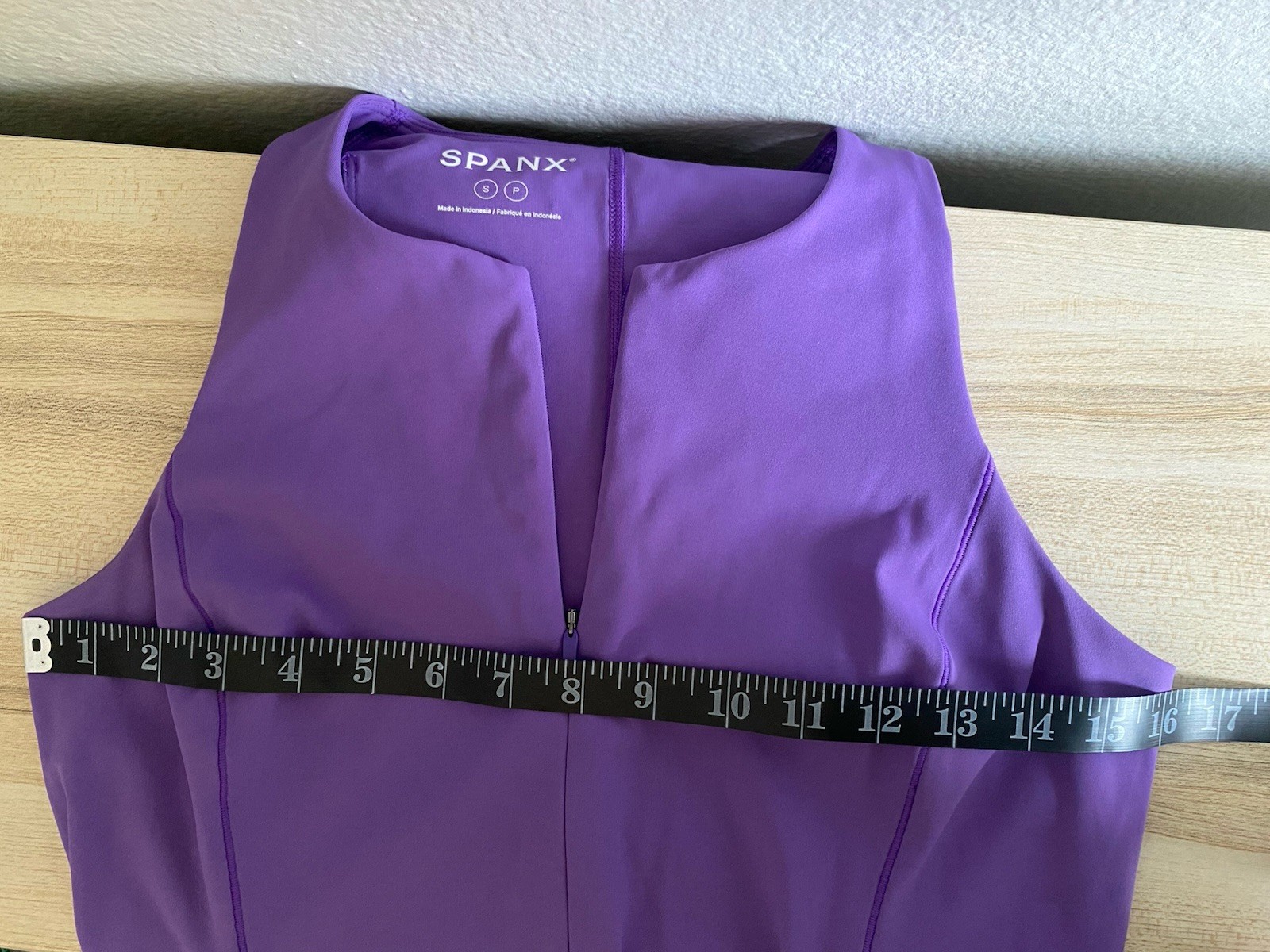 SPANX Get Moving Zip Front Tennis Golf Sport Mini Dress Vibrant Lilac Purple