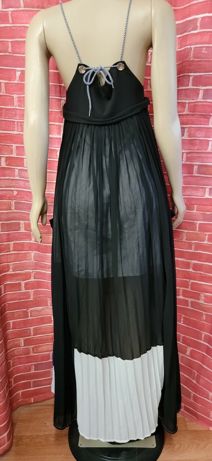 Alpha & Omega BOHO MODERN Pleated Multicolor Women’s Maxi Dress Size S #C7