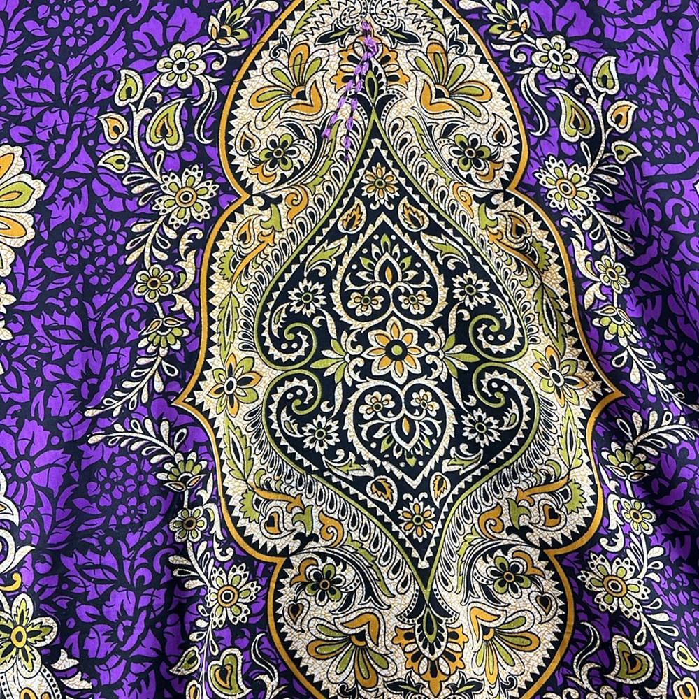 NWT Cute Options Kaftan Kimono Purple Women OS M Hippie Boho Maxi Egyptian Dress