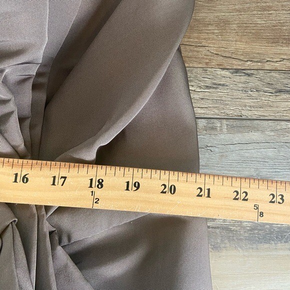Carolina Herrera Strapless Silk Faille Gown Size 20 Color Brown Build Up Corset