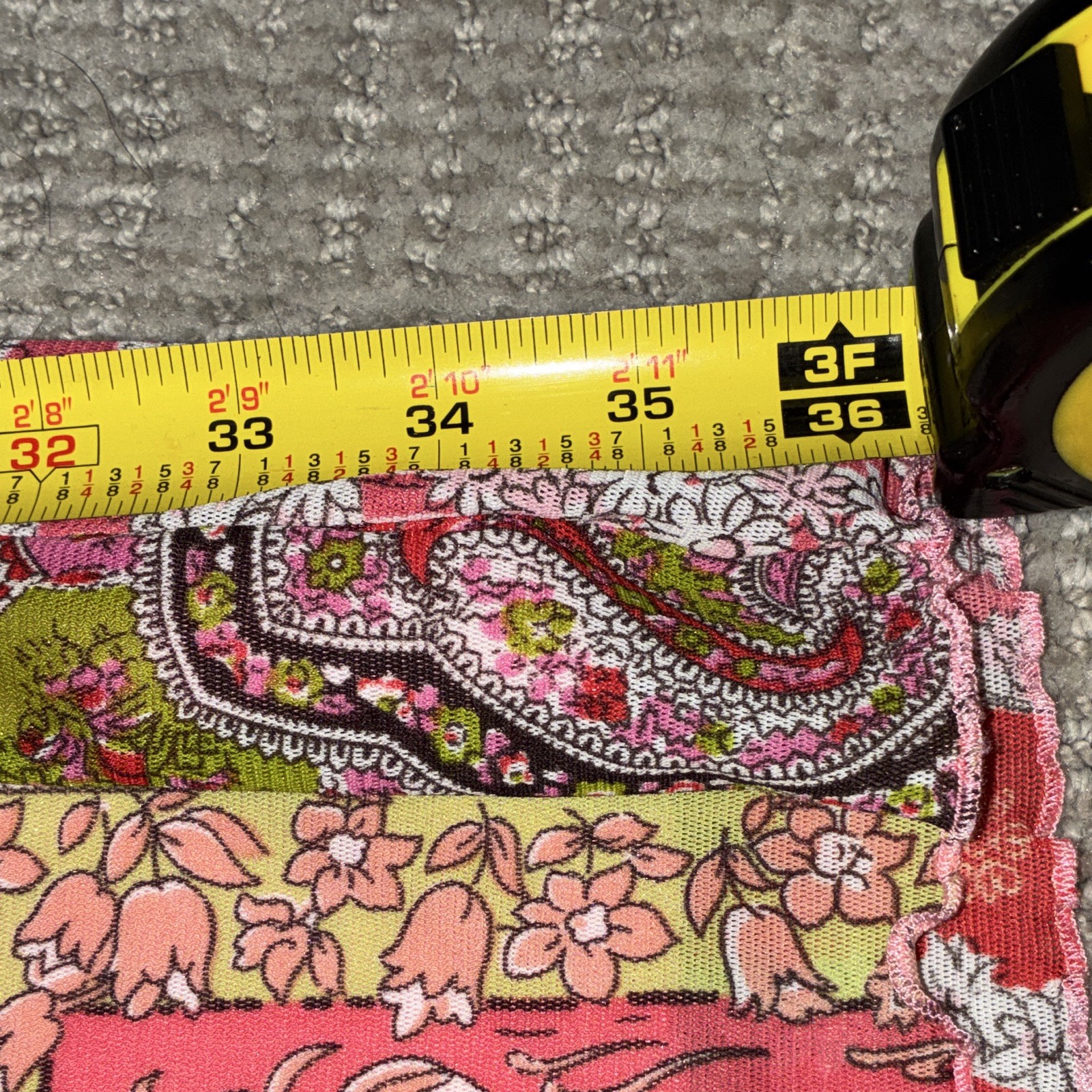 Xhilaration Patchwork pattern V-Neck Maxi Dress S Pink/Red/Green Lace