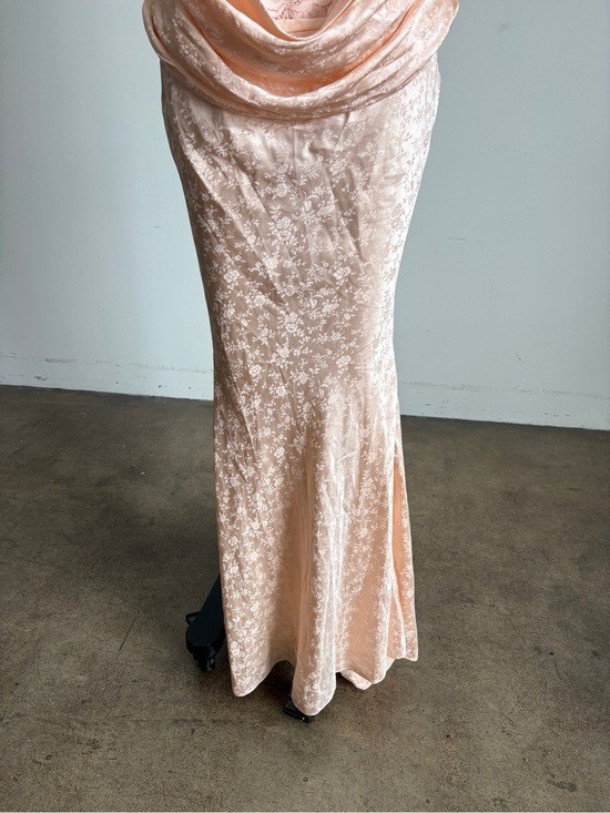 $589 NWT For Love And Lemons “Karissa” Maxi Gown in Peach Sz 2