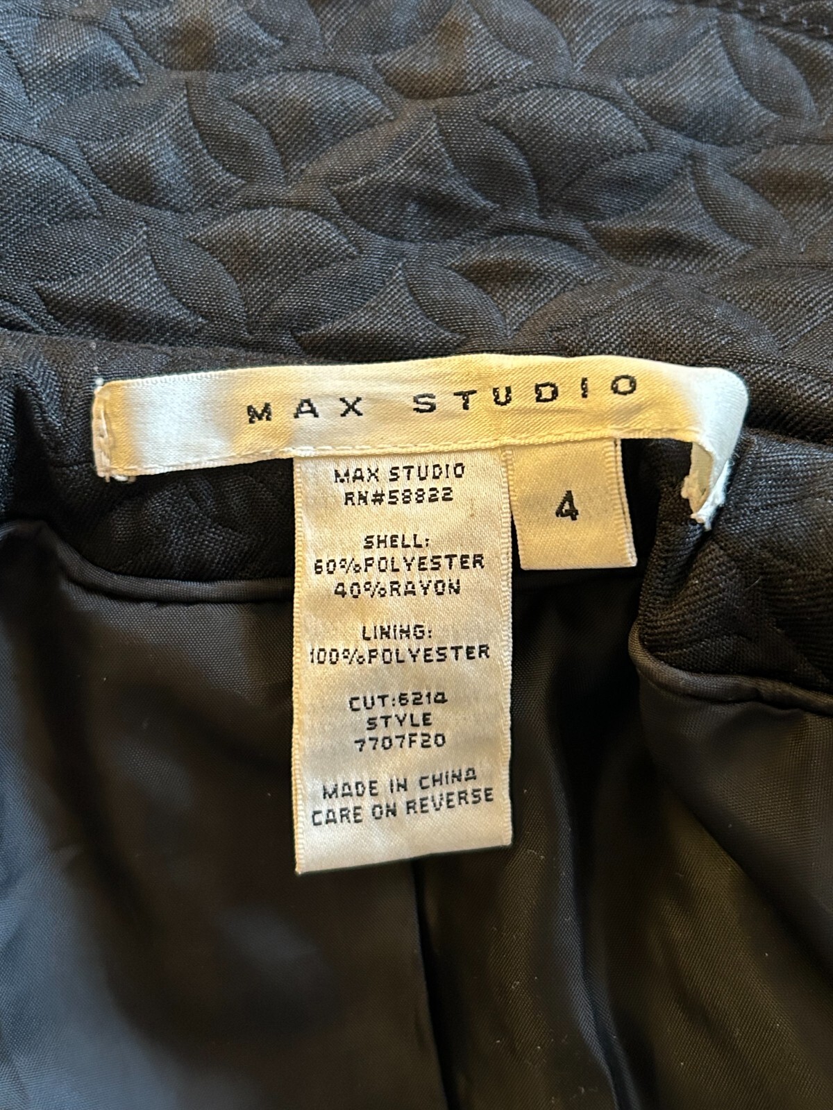 Max Studio Spring and Fall Black Lightweight Dress Coat, Women’s size 4
