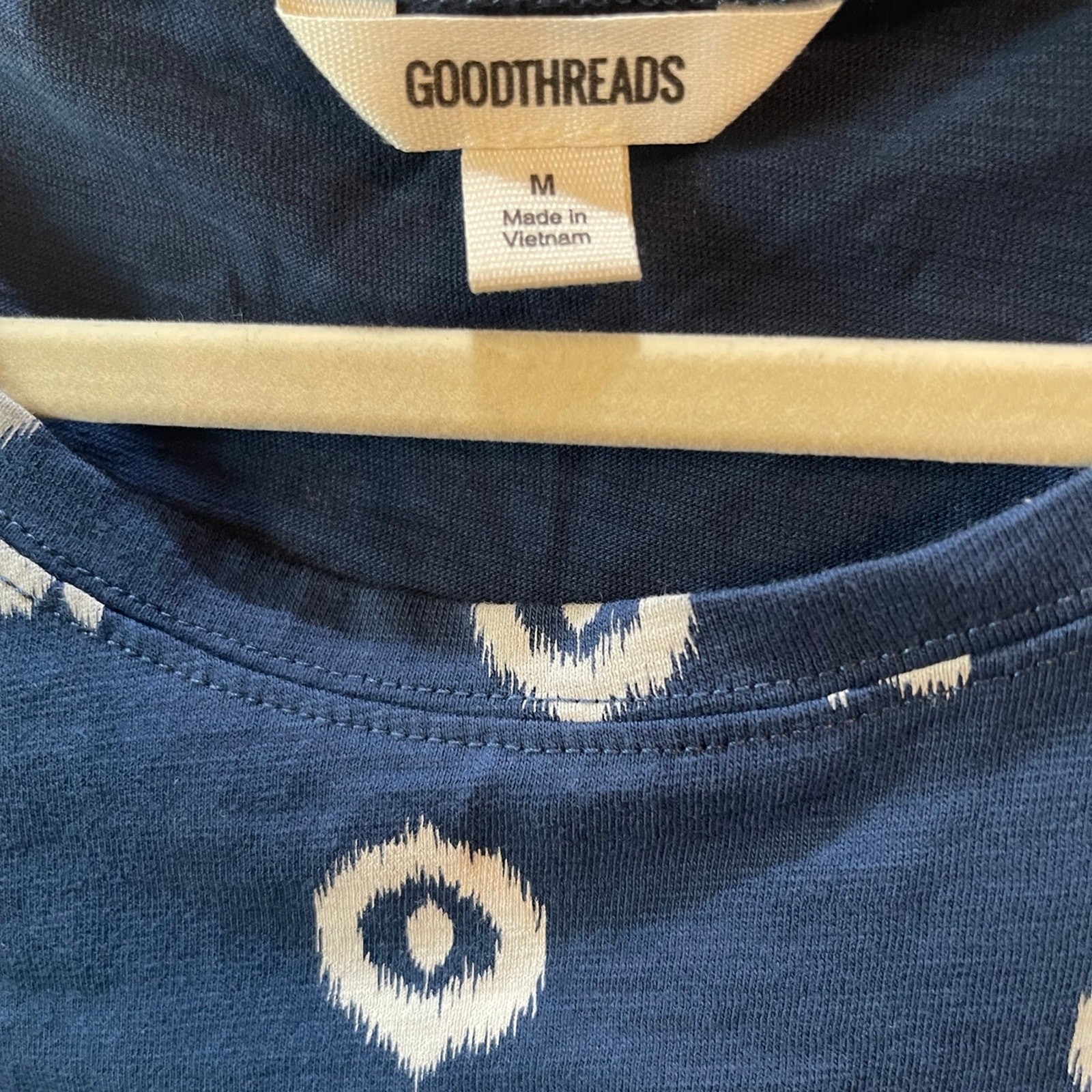 NWOT Goodthreads Blue Dress 100% Cotton Size Medium