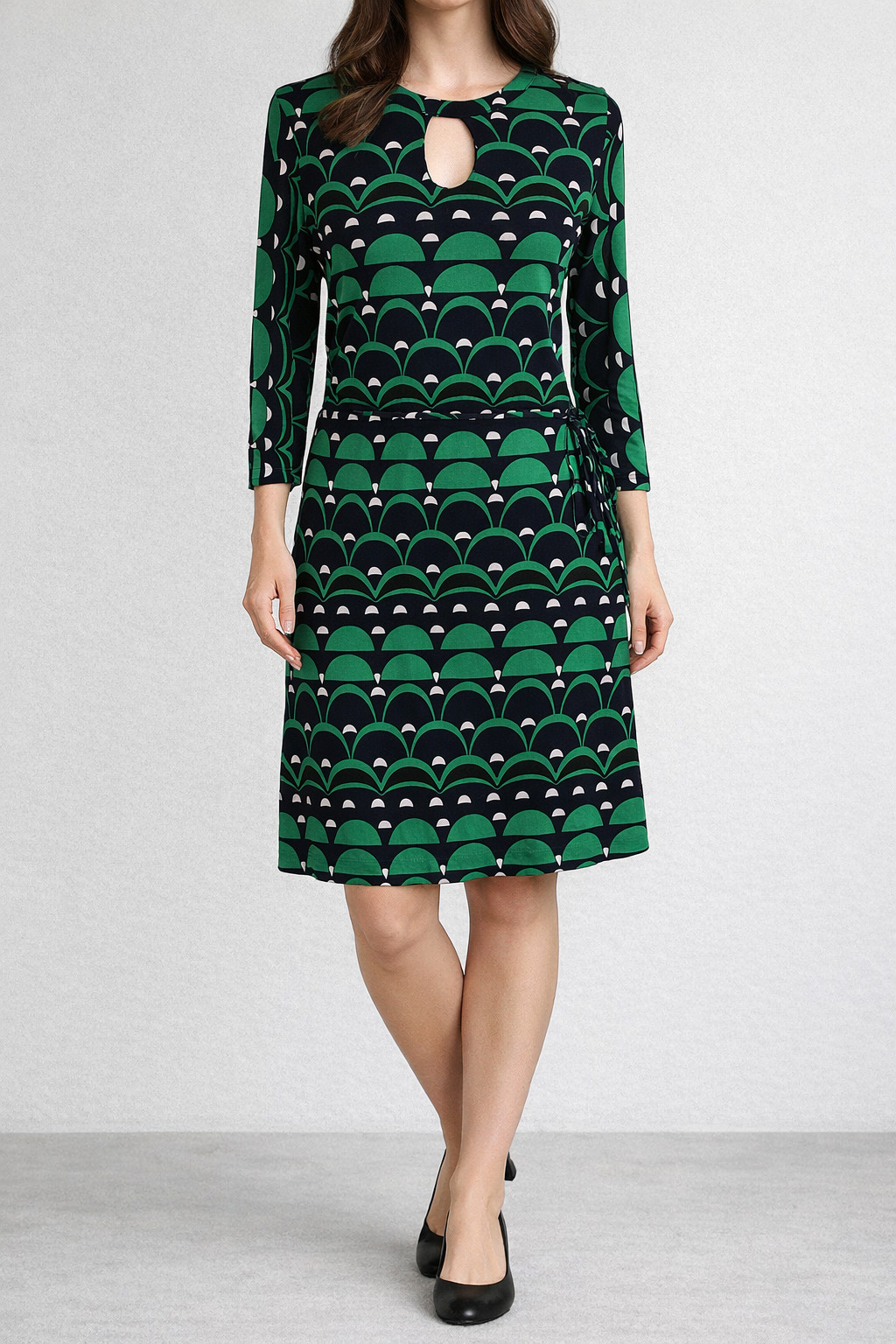 Women’s Banana Republic Mad Men Mod Shift Peggy Dress 60’s Blue Green Size 8P
