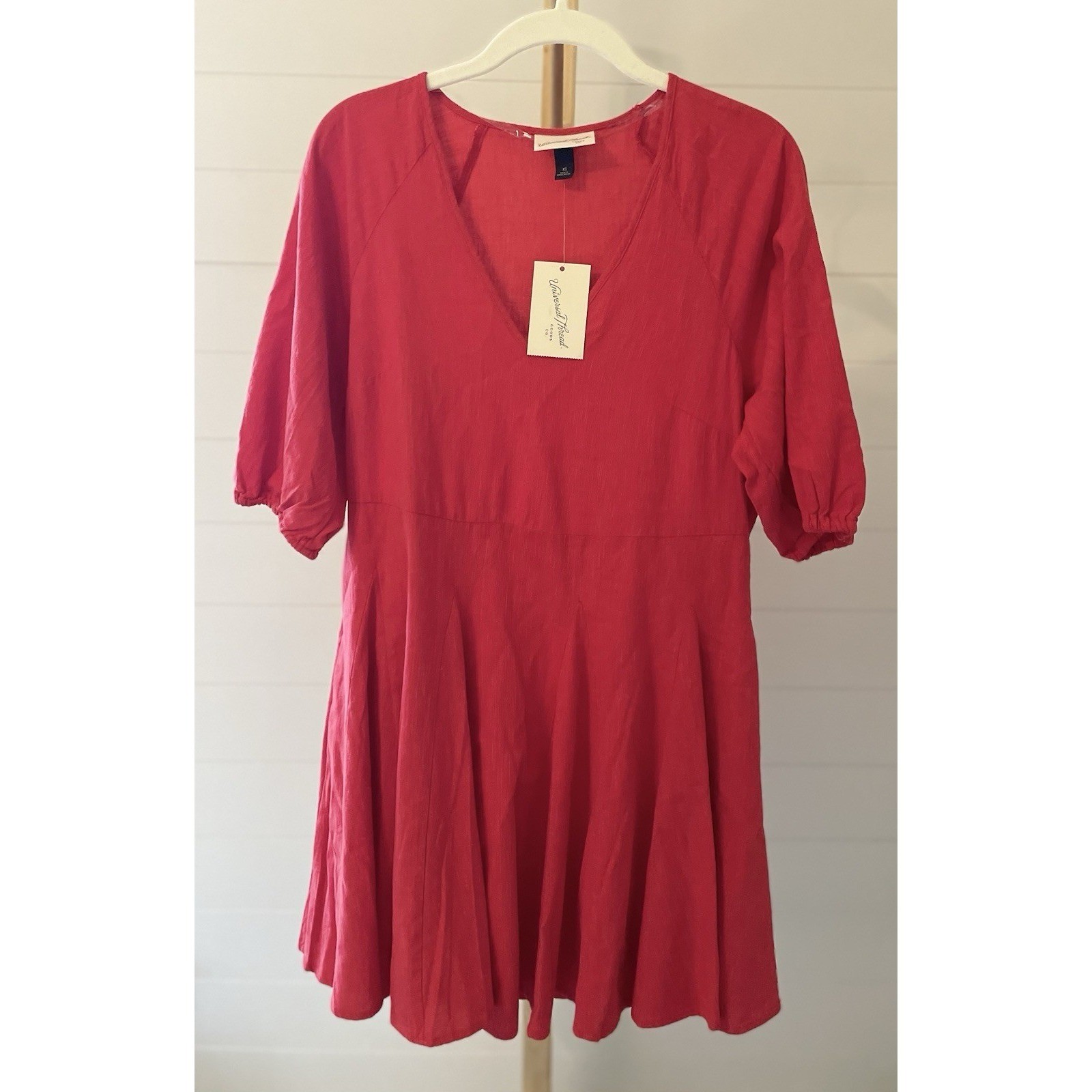 Women’s Bell Elbow Sleeve Mini A-Line Dress – Universal Thread Red XS