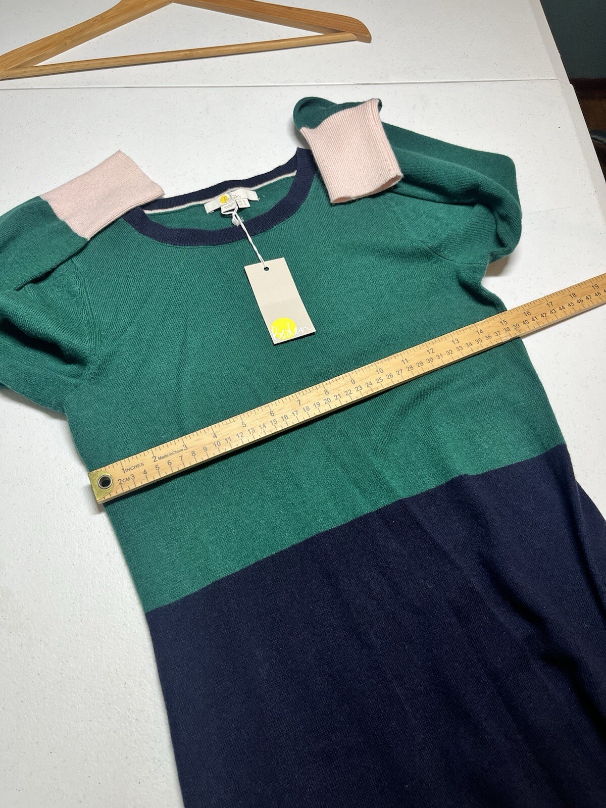Boden Colorblock Long Sleeve Wool Cashmere Blend NWT Casul Dress Womens 2