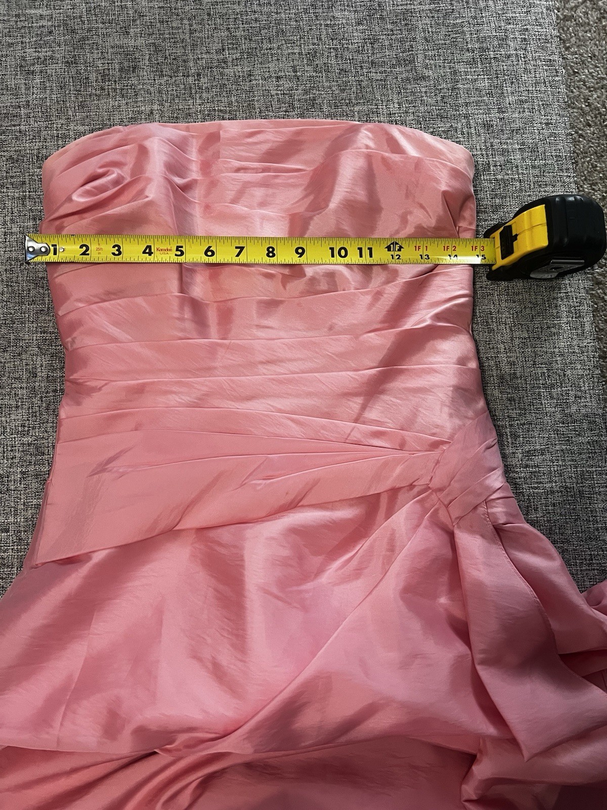 Pink Strapless Prom Dress B2 by B Darlin Size 8 Satin Formal Dress