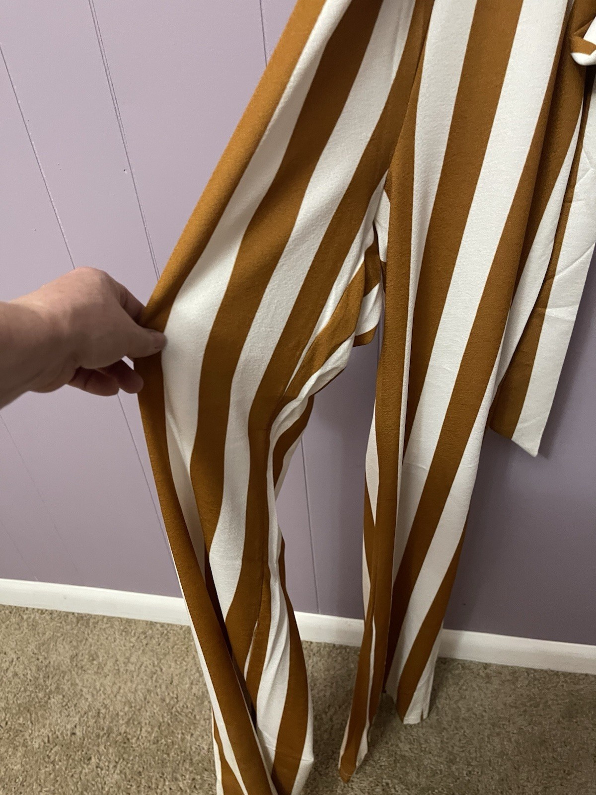 Backless Pantsuit with Sling Neck. Size Small.