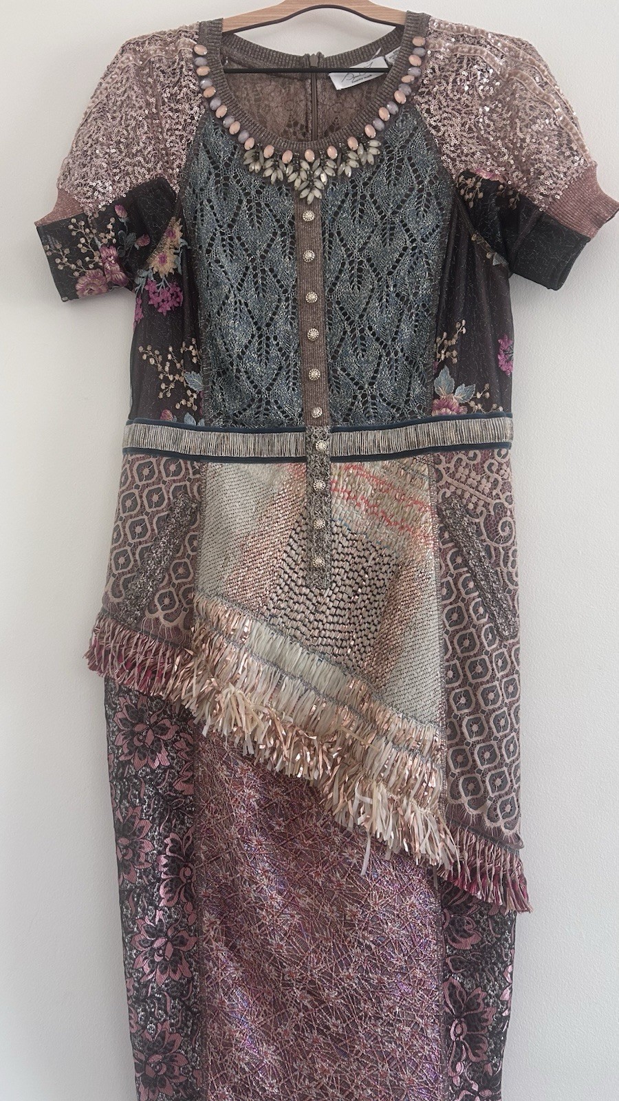 Beauty Mark by Byron Lars, Anthropologie: Beachcomber Column Dress. Size 10