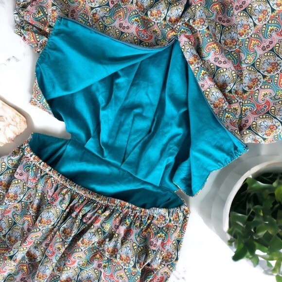 J.Crew Side Cutout Organic Cotton Midi Dress Size 2 Liberty Giorgia Duke Fabric