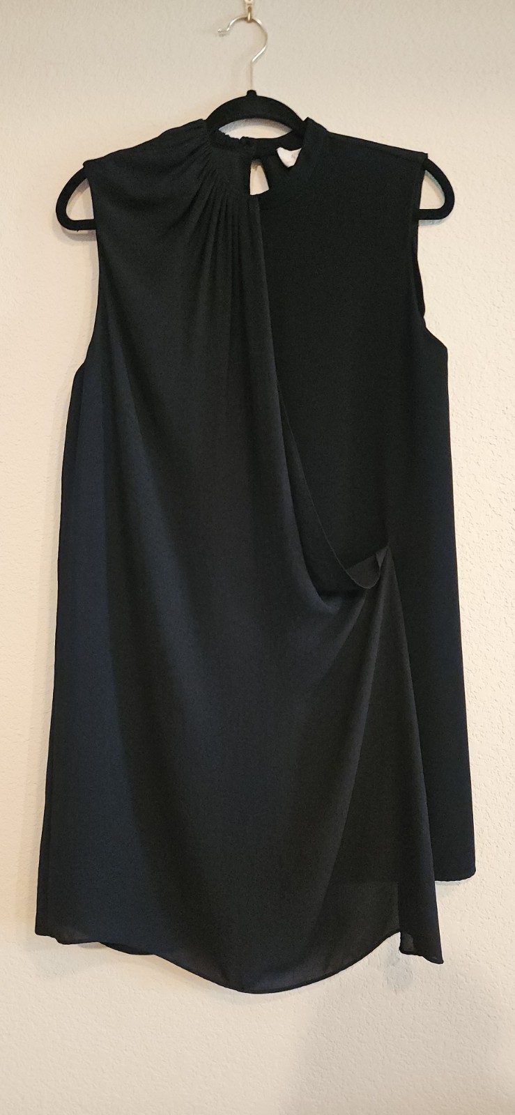 A.L.C. Women’s Black sleeveless black dress draped Cocktail Business Size 8