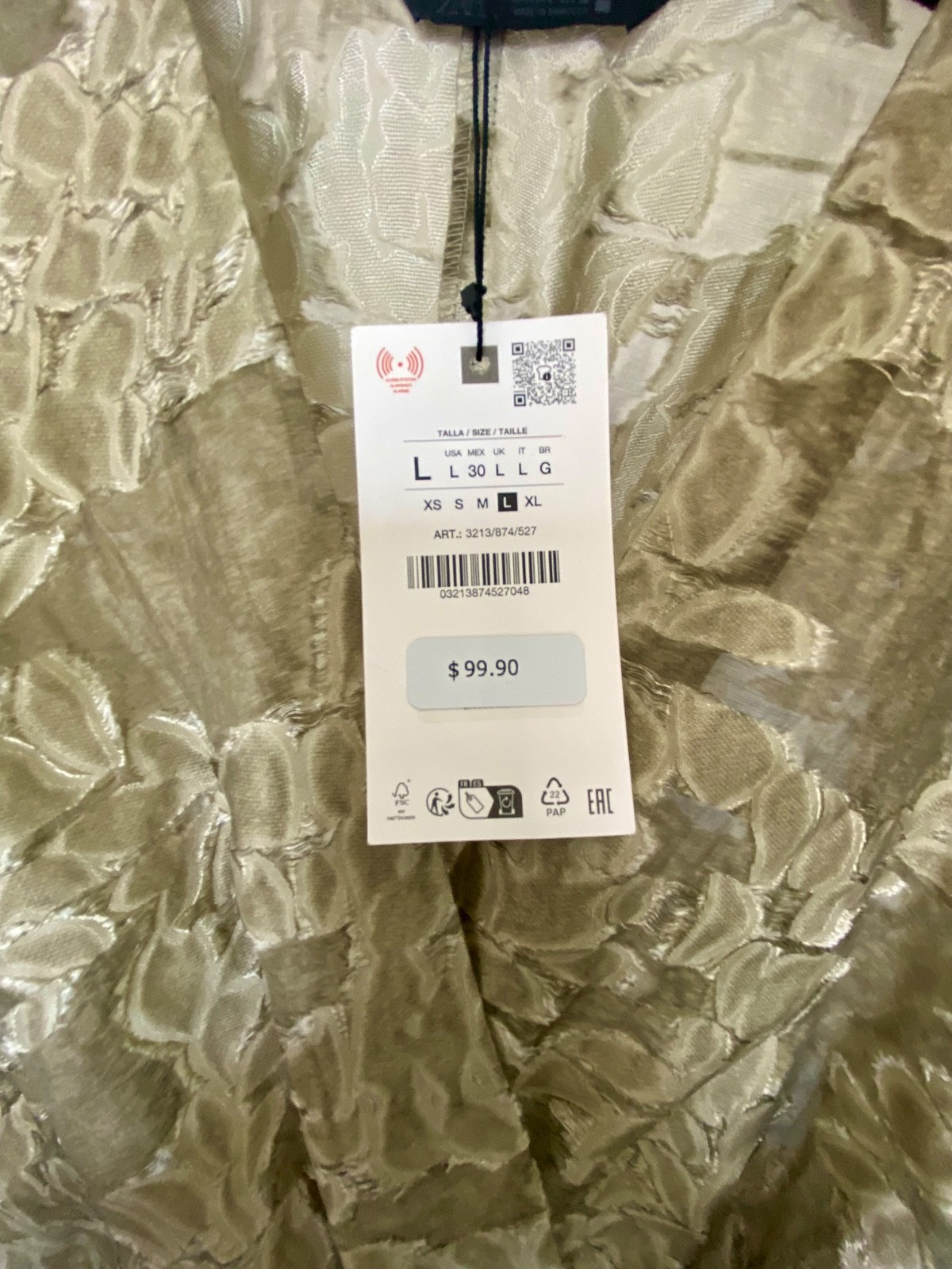 Zara Textured Draped Dress