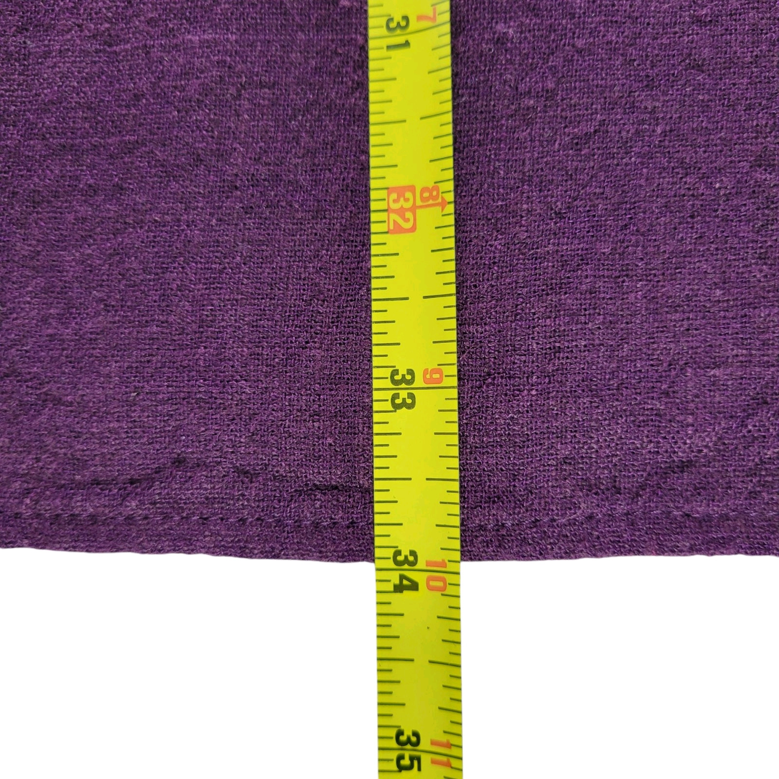Soft Surroundings Dress Size L Purple Cold Shoulder Oversized Dolman Linen Blend