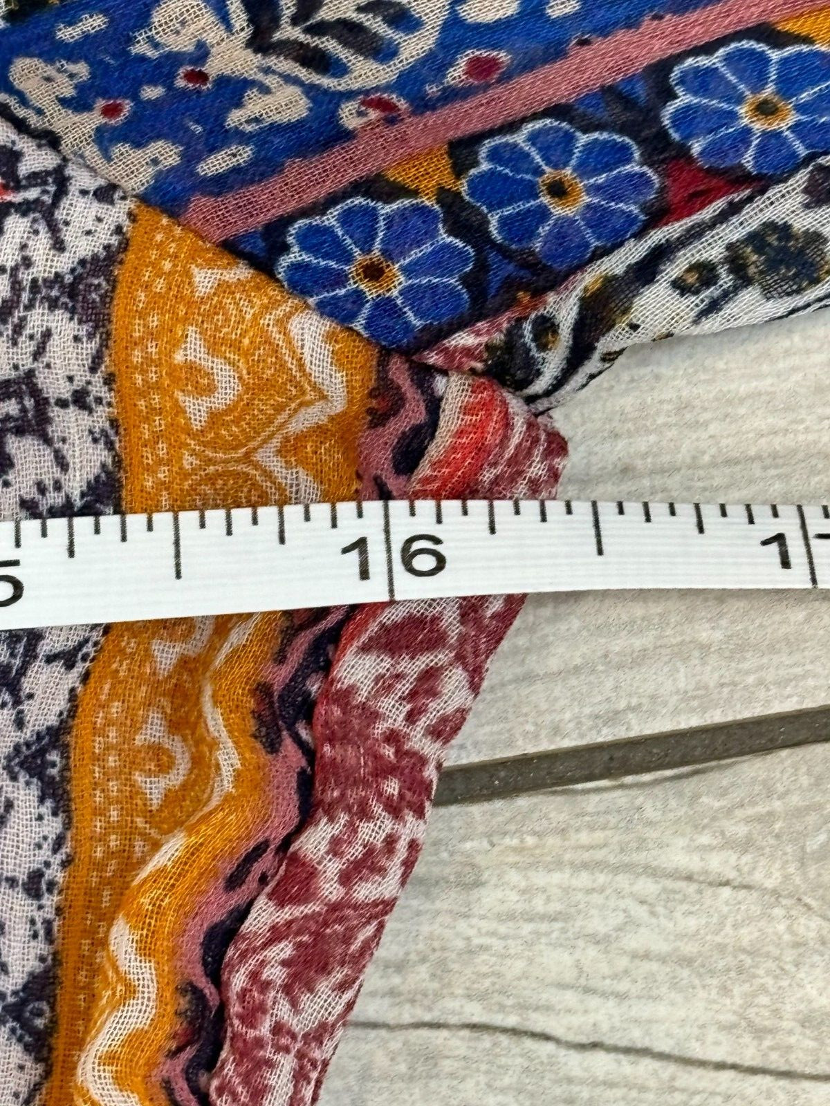 Fig & Flower Floral Tiered Patchwork Boho Smocked Maxi Dress S Cottage Peasant