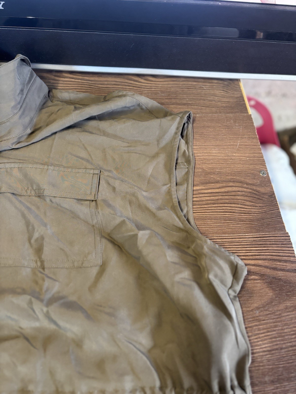New OLD NAVY $50 Brown Mid-Length Sleevless SHIRT DRESS Button-Up COLLARED 2XL