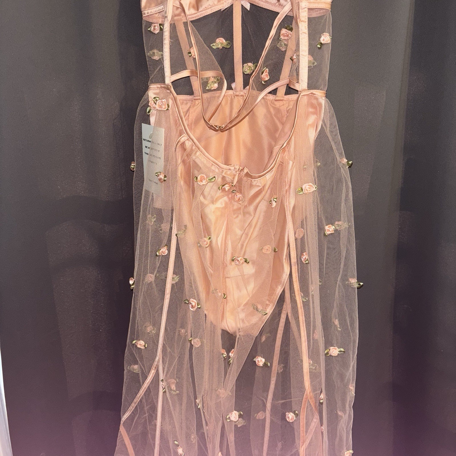 For Love & Lemons Jasmine Rosette Maxi Dress Size Small New With Tags