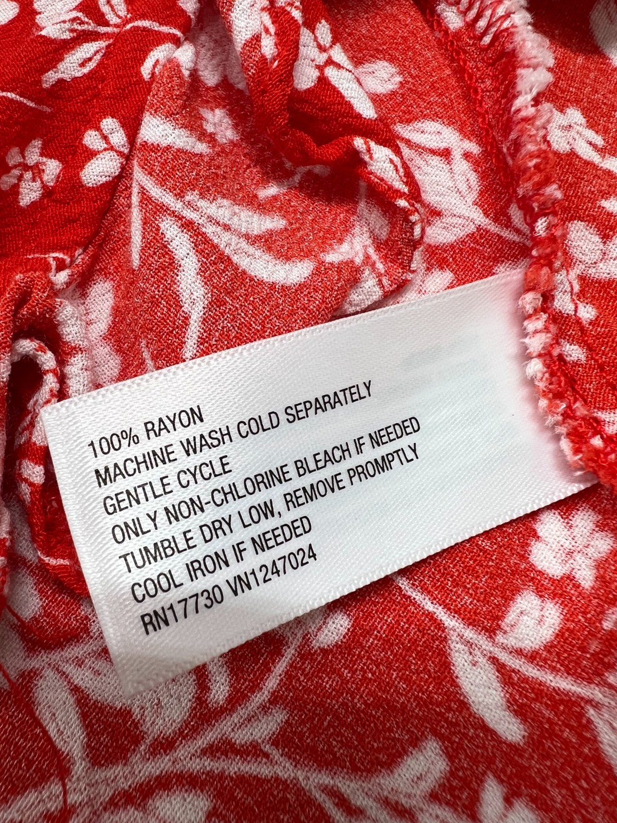 A New Day red garden floral maxi summer sun dress sz XXL – ruffle slit zipper