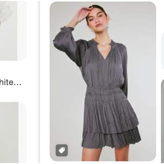 Current Air Cecile Women LongSleeve Mini Dress Sz M Party Cocktail Dark Feminine
