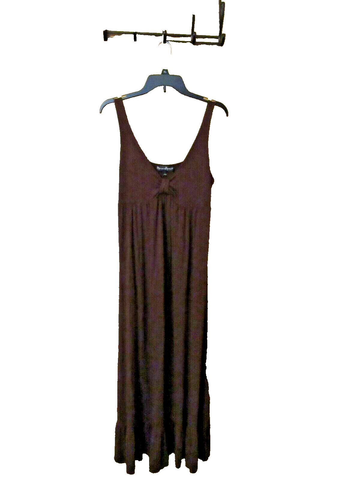 So cute Ruffle*Mercer & Madison* sleeveless Women dress Rayon Spandex L, Solid