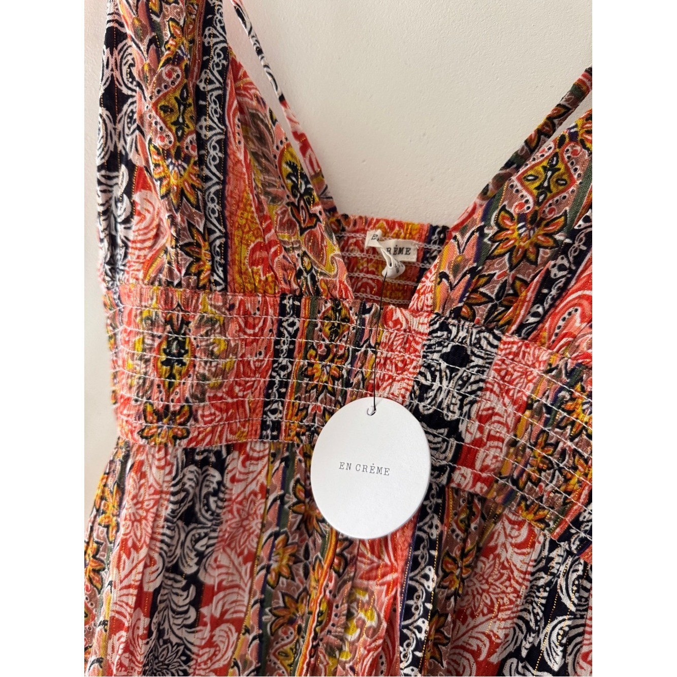 NEW!! En Creme Gorgeous Boho Pattern Maxi Dress